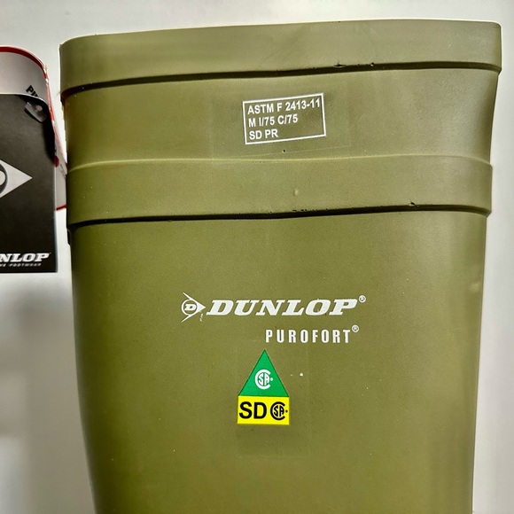 Dunlop Men’s Steel To Steel Plate PU Thermo+ Extreme Cold Work Boots - Olive - Picture 10 of 12